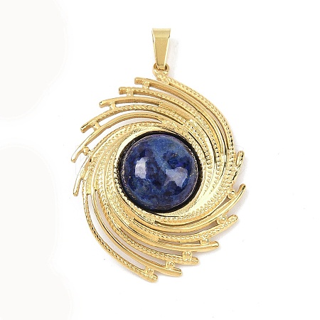 Dyed Natural Lapis Lazuli Pendants STAS-B109-01G-05-1