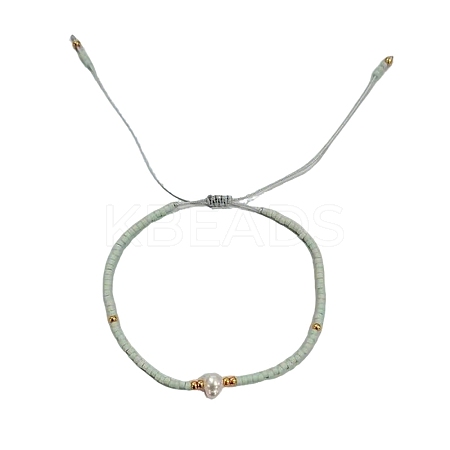 Adjustable Glass Seed Bead Braided Bead Bracelets for Women VT9382-6-1
