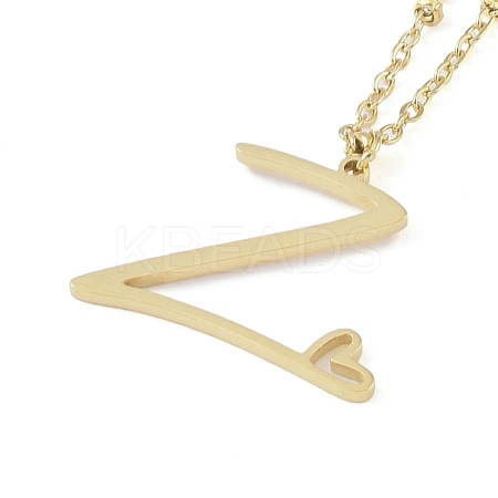 304 Stainless Steel Pendant Necklaces LS-NJEW-H029-02G-Z-1
