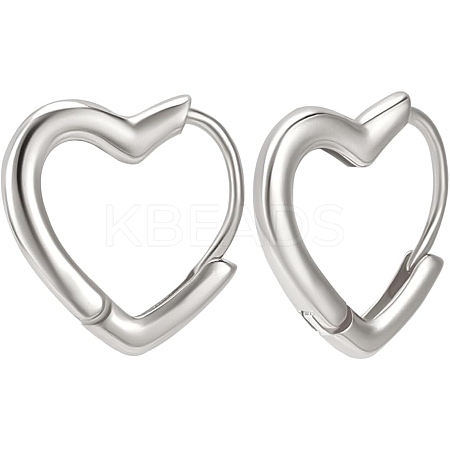 1 Pair Sterling Silver Hoop Earrings EJEW-BBC0001-38P-1