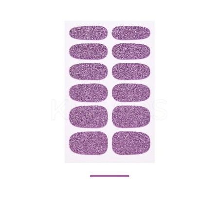 Solid Color Full-Cover Wraps Nail Polish Stickers MRMJ-T078-253J-1