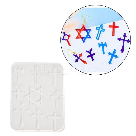 Star of David & Cross Pendant DIY Silicone Molds X1-SIMO-C012-05-1