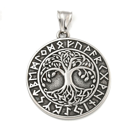 316 Surgical Stainless Steel Pendants STAS-E212-58AS-1