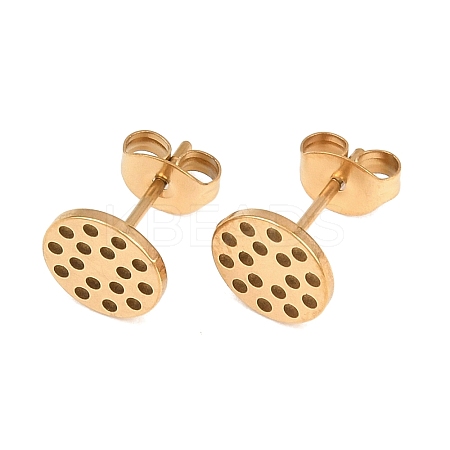 304 Stainless Steel Stud Earring Findings STAS-P434-06B-G-1