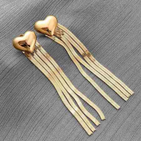 304 Stainless Steel Stud Earrings EJEW-Z098-02G-1