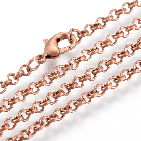 Iron Rolo Chains Necklace Making LS-X-MAK-R015-60cm-R-1