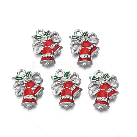 Rack Plating Alloy Enamel Pendants LS-ENAM-N055-143P-1