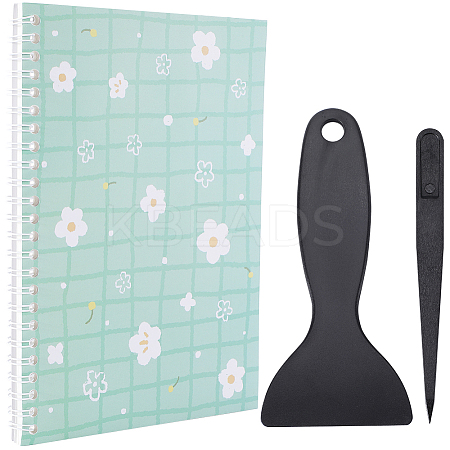 Sticker Collecting Loose-leaf A5 Spiral Bound Notebook AJEW-CP0007-84E-1