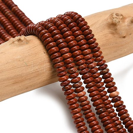 Natural Red Jasper Beads Strands G-L635-A39-4x2mm-1