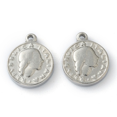 Non-Tarnish 304 Stainless Steel charms LS-STAS-O145-15P-1