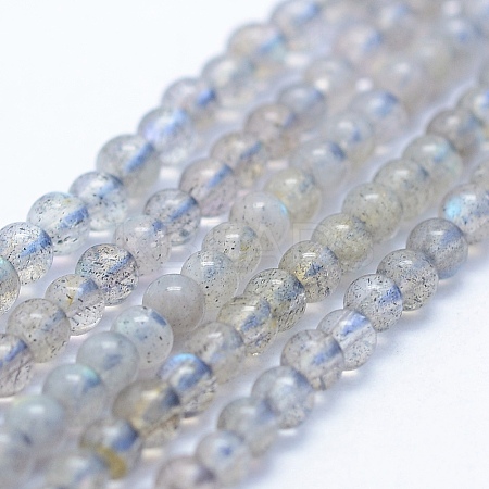 Natural Labradorite Beads Strands G-P342-09-3mm-AB+-1