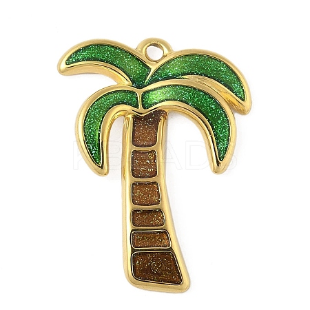 304 Stainless Steel Enamel Pendants LS-STAS-P408-12G-1