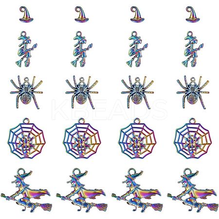 20Pcs 5 Style Plated Alloy Pendants FIND-CA0005-72-1