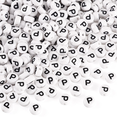 500Pcs Acrylic Beads SACR-TA0001-55P-1