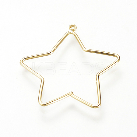 Brass Pendants KK-T020-11G-1