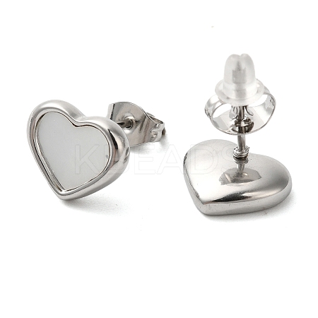 Non-Tarnish 304 Stainless Steel Stud Earrings EJEW-U001-05P-05-1