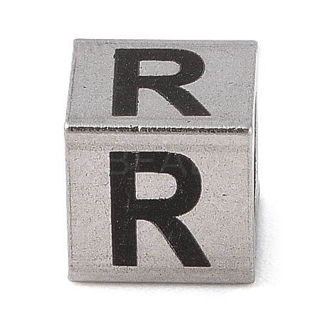 Tarnish Resistant 201 Stainless Steel European Beads STAS-M058-01R-P-1