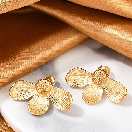 304 Stainless Steel Stud Earrings For Women EJEW-B114-05G-1