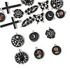 18Pcs 9 Styles Alloy Enamel Pendants FIND-FS0004-51-2