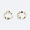 Brass Open Jump Rings X-KK-G331-08-3x0.5-NF-2