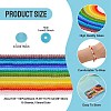 18 Strands 18 Colors Transparent Glass Beads Strands EGLA-TA0013-38-4
