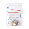 16Pcs 2 Colors 201 Stainless Steel Stud Earring Findings with Hole EJEW-FS0001-17-6