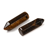 Natural Tiger Eye Pointed Pendants G-C158-05E-2
