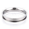 201 Stainless Steel Grooved Finger Ring Settings RJEW-TAC0017-4mm-02A-1