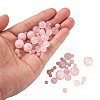  Natural Round Loose Gemstone Rose Quartz Beads G-TA0001-09-7