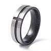 201 Stainless Steel Plain Band Rings RJEW-TAC0002-006B-BP-1