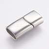 Tarnish Resistant 304 Stainless Steel Magnetic Clasps with Glue-in Ends LS-STAS-G136-05P-1