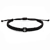 Cube with Letter Pattern Resin Beads Braided Bead Bracelets FS-WGC1D79-10-1