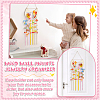 1Pc Arch/Cat Shape Wood Wall Mounted Jewelry Organizer DIY-PH0022-99B-6