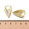 Brass Micro Pave Clear Cubic Zirconia Heart Hoop Earrings EJEW-K318-03G-5