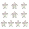 Transparent Spray Painted Glass Beads GLAA-FS0001-61-7