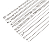 6Pcs 6 Styles Stainless Steel Cable & Snake & Rope & Box Chain Necklaces Set for Men Women NJEW-TA0001-14-2