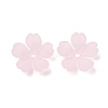 Frosted Acrylic Bead Caps AC-CBA1E6C-08B-1