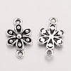 Tibetan Style Alloy Flower Links connectors LS-TIBE-Q037-009-RS-2