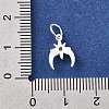 925 Sterling Silver Micro Pave Cubic Zirconia Charms STER-D309-01A-S-4