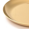 Flat Round 430 Stainless Steel Jewelry Display Plate STAS-P289-01G-3