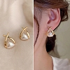 Alloy Imitation Pearl Stud Earrings for Women WG29476-95-1