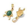 Synthetic Malachite Pendants STAS-L309-03G-2