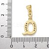 Brass Micro Pave Cubic Zirconia Pendants KK-M319-02G-Q-3