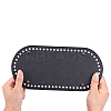 PU Leather Oval Long Bottom for Knitting Bag FIND-WH0032-01A-3