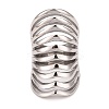 Non-Tarnish 304 Stainless Steel Chunky Hollow Ring for Women RJEW-B040-12B-P-3