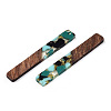 Transparent Resin & Walnut Wood Big Pendants RESI-TAC0017-70-A02-3