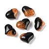 Natural Druzy Agate(Dyed & Heated) Heart Palm Stone G-Q021-01C-1