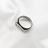 Rectangle 304 Stainless Steel Finger Rings for Men FS-WGDBD74-05-2