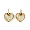 Brass Micro Pave Cubic Zirconia Pendants KK-S526-32G-1