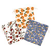 6Pcs 3 Colors Flower Printed Polyester Storage Bags ABAG-TA0001-24-2